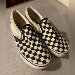 Black and white checkered vans